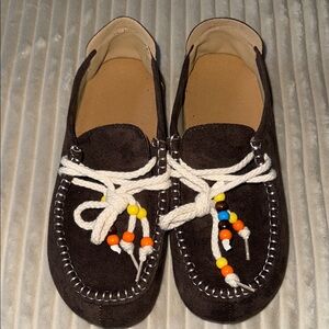 NWOT Brown 10 NEW Women's Moccasin Eva soles Loafers shoes BOHO CHUNKY